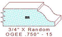 Ogee 3/4" - 15