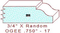 Ogee 3/4" - 17 Ogee 3/4" - 17