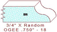 Ogee 3/4" - 18