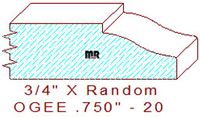 Ogee 3/4" - 20 Ogee 3/4" - 20