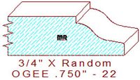 Ogee 3/4" - 22