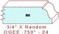 Ogee 3/4" - 24 Ogee 3/4" - 24