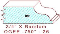 Ogee 3/4" - 26 Ogee 3/4" - 26