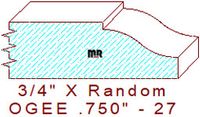 Ogee 3/4" - 27