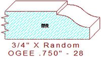Ogee 3/4" - 28 Ogee 3/4" - 28