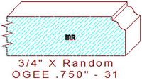 Ogee 3/4" - 31 Ogee 3/4" - 31