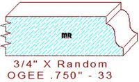 Ogee 3/4" - 33 Ogee 3/4" - 33