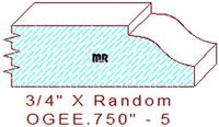 Ogee 3/4" - 5 Ogee 3/4" - 5