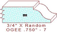 Ogee 3/4" - 7 Ogee 3/4" - 7