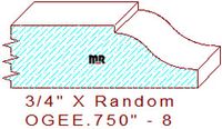 Ogee 3/4" - 8 Ogee 3/4" - 8