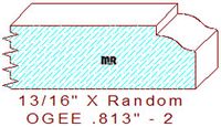 Ogee 13/16" - 2 Ogee 13/16" - 2