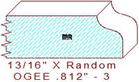 Ogee 13/16" - 3 Ogee 13/16" - 3
