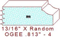 Ogee 13/16" - 4 Ogee 13/16" - 4