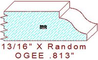 Ogee 13/16" Ogee 13/16"