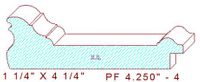 Picture Frame 4-1/4" - 4 Picture Frame 4-1/4" - 4
