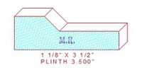 Plinth Block 3-1/2" Plinth Block 3-1/2"