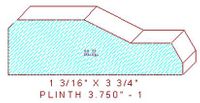 Plinth Block 3-3/4" - 1