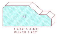 Plinth Block 3-3/4" Plinth Block 3-3/4"