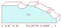 Plinth Block 4" - 1 Plinth Block 4" - 1