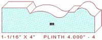 Plinth Block 4" - 4 Plinth Block 4" - 4
