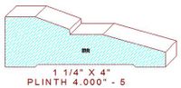 Plinth Block 4" - 5 Plinth Block 4" - 5