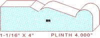 Plinth Block 4" Plinth Block 4"