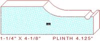 Plinth Block 4-1/8" Plinth Block 4-1/8"