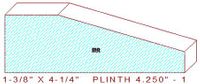 Plinth Block 4-1/4" - 1 Plinth Block 4-1/4" - 1