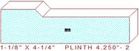 Plinth Block 4-1/4" - 2 Plinth Block 4-1/4" - 2