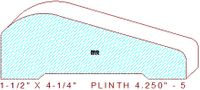 Plinth Block 4-1/4" - 5 Plinth Block 4-1/4" - 5