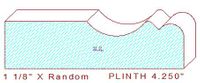 Plinth Block 4-1/4" Plinth Block 4-1/4"