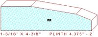 Plinth Block 4-3/8" - 2 Plinth Block 4-3/8" - 2