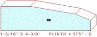 Plinth Block 4-3/8" - 2