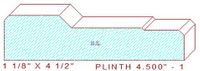 Plinth Block 4-1/2" - 1 Plinth Block 4-1/2" - 1