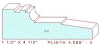 Plinth Block 4-1/2" - 3