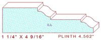 Plinth Block 4-9/16" Plinth Block 4-9/16"