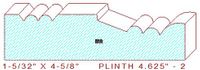 Plinth Block 4-5/8" - 2 Plinth Block 4-5/8" - 2