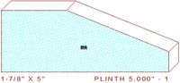 Plinth Block 5" - 1 Plinth Block 5" - 1