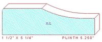 Plinth Block 5-1/4" Plinth Block 5-1/4"