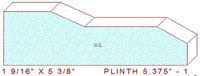 Plinth Block 5-3/8" - 1 Plinth Block 5-3/8" - 1