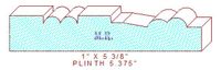 Plinth Block 5-3/8" Plinth Block 5-3/8"