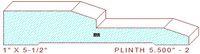 Plinth Block 5-1/2" - 2 Plinth Block 5-1/2" - 2