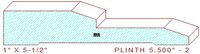 Plinth Block 5-1/2" - 2