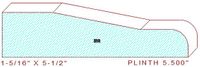 Plinth Block 5-1/2" Plinth Block 5-1/2"