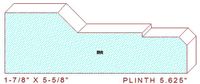 Plinth Block 5-5/8" Plinth Block 5-5/8"
