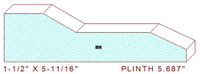 Plinth Block 5-11/16" Plinth Block 5-11/16"