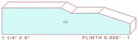 Plinth Block 6" - 1 Plinth Block 6" - 1