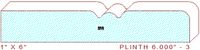 Plinth Block 6" - 3 Plinth Block 6" - 3