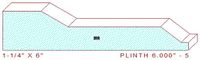 Plinth Block 6" - 5 Plinth Block 6" - 5