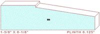 Plinth Block 6-1/8" Plinth Block 6-1/8"